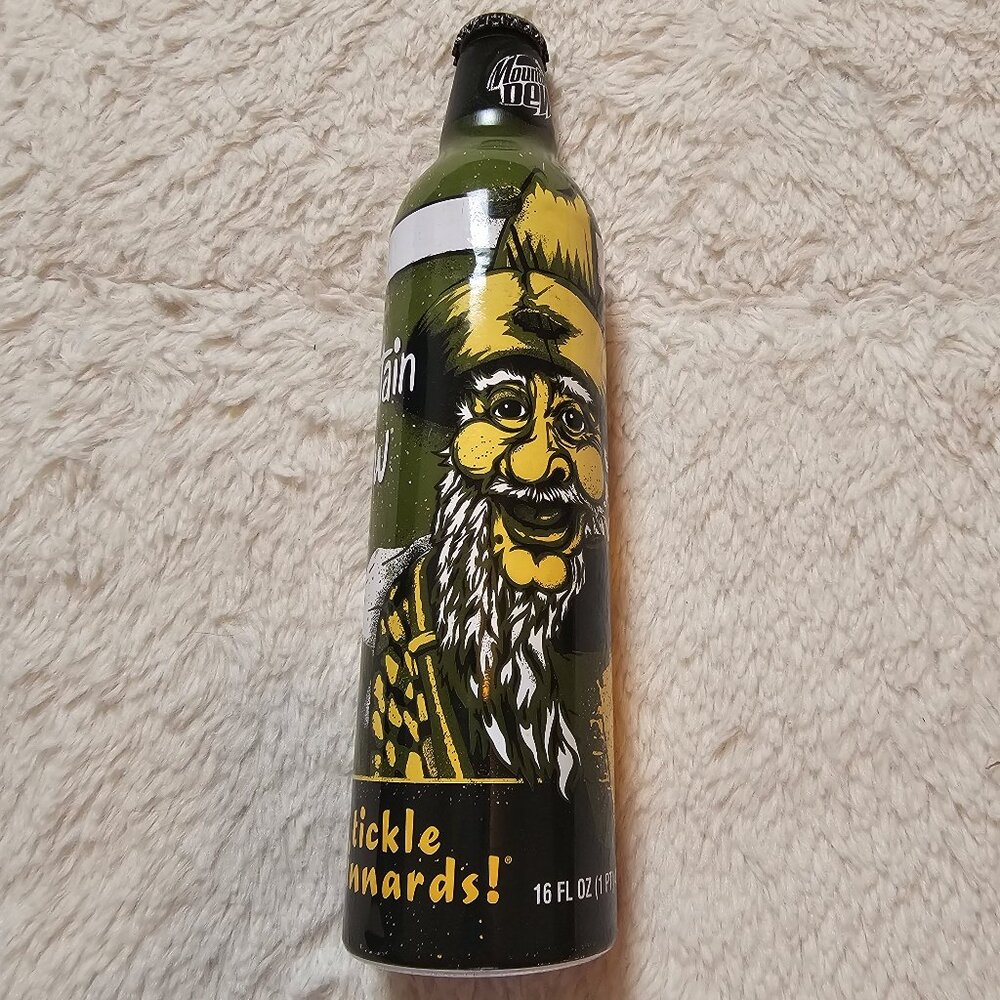 2008 Mountain Dew Green Label Art Aluminum Bottle Bill Hilly Peat Wollaeger Full